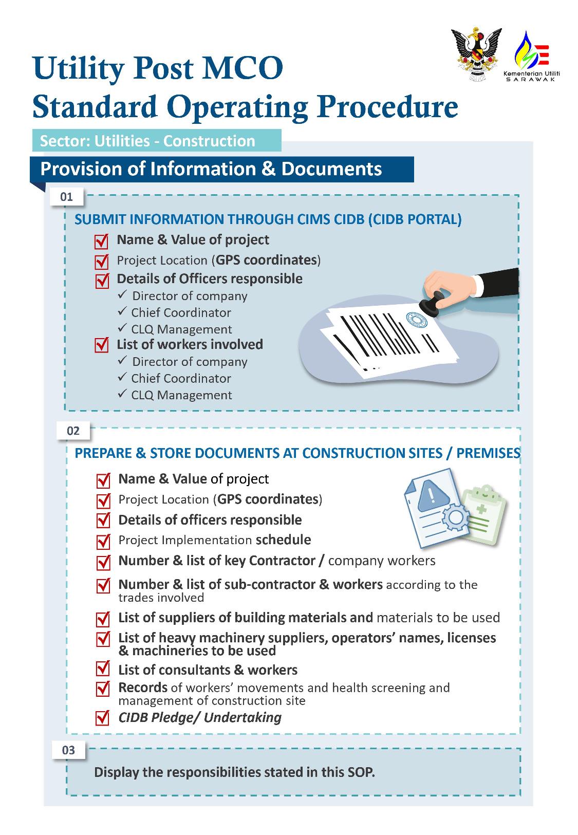 Infographic SOP Utilities Post MCO - Official Website of the Ministry ...